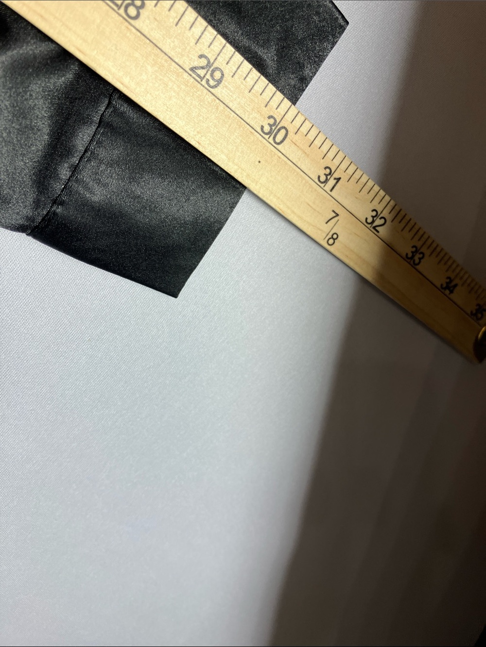 Women's Black Satin Button-Front Blouse - Picture 7 of 9